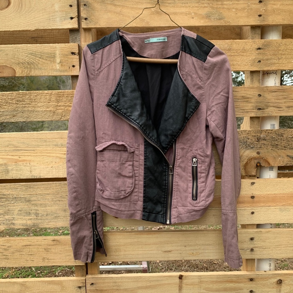 Cropped Moto jacket